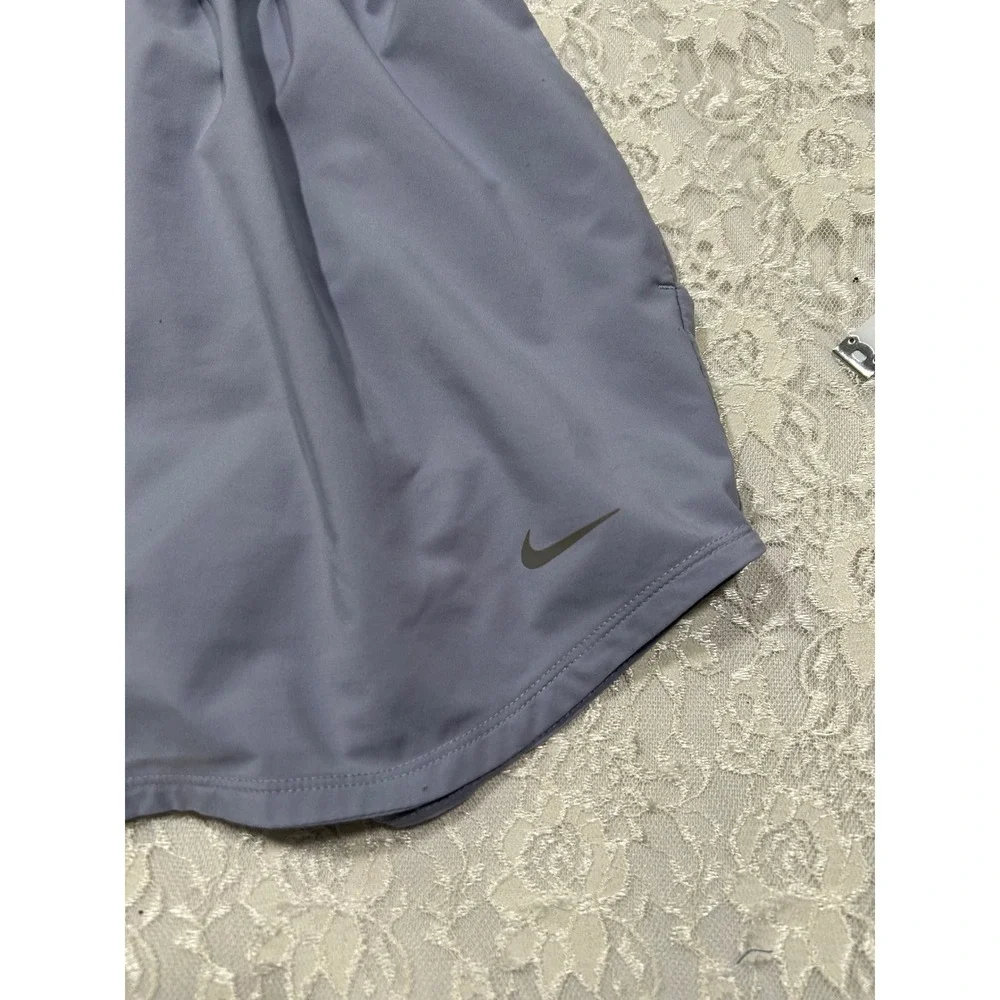 Nike One Ultra High Waisted Smocked Running Shorts Purple XL Gym Workout
